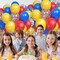 60-Piece Red, Blue & Yellow Balloon Set – 12-Inch Balloons for Arch Kits, Carnival, Circus Theme, and Birthday Party Decorations